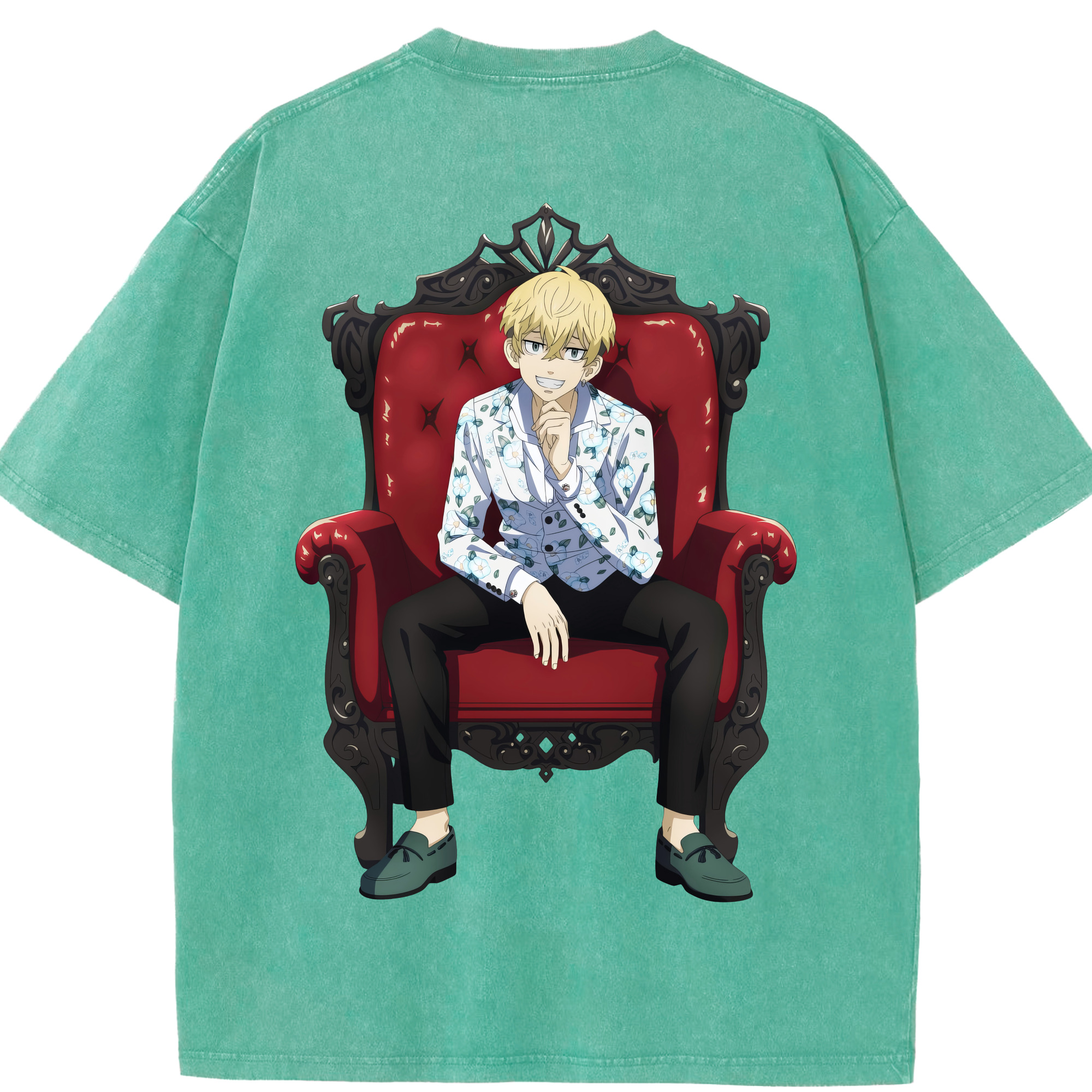 （画像用） 東京リベンジャーズ Tokyo Revengers 綿100% ヴィンテージ風 半袖Tシャツ（背面プリント）